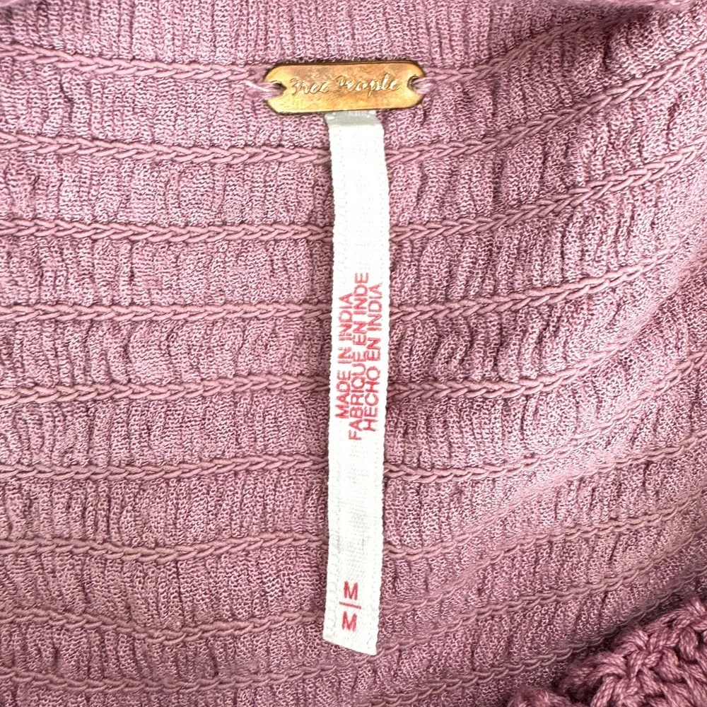 FREE PEOPLE Inesa Maxi Dress Size M Dried Currant Pink *Flaw